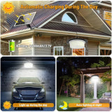 Darrahopens Home & Garden > Lighting > Outdoor Lights 3000LM Black Solar Shed Light with 244 LEDs, Remote Control, 5 Modes, IP65 Waterproof In Australia - Darrahopens