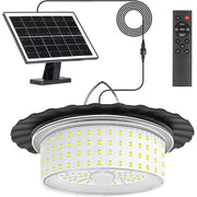 Darrahopens Home & Garden > Lighting > Outdoor Lights 3000LM Black Solar Shed Light with 244 LEDs, Remote Control, 5 Modes, IP65 Waterproof In Australia - Darrahopens