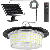 Darrahopens Home & Garden > Lighting > Outdoor Lights 3000LM Black Solar Shed Light with 244 LEDs, Remote Control, 5 Modes, IP65 Waterproof In Australia - Darrahopens