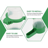 Darrahopens Home & Garden > Lighting > Outdoor Lights 4Pcs/Set Drinker Food Feeder Water Clip For Cage Bird Parrot Cockatiel Budgie Au