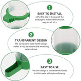 Darrahopens Home & Garden > Lighting > Outdoor Lights 4Pcs/Set Drinker Food Feeder Water Clip For Cage Bird Parrot Cockatiel Budgie Au