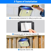 Darrahopens Home & Garden > Lighting > Outdoor Lights 6 Pack Black Solar Motion Sensor Lights Outdoor Security Lamp 2000LM IP65 In Australia - Darrahopens