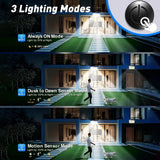 Darrahopens Home & Garden > Lighting > Outdoor Lights 6 Pack Black Solar Motion Sensor Lights Outdoor Security Lamp 2000LM IP65 In Australia - Darrahopens