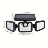 Darrahopens Home & Garden > Lighting > Outdoor Lights 74 LED Solar Motion Sensor Light, 3 Brightness Modes Outdoor Wall Light, Suitable for Front Door, Yard, Garage, Patio