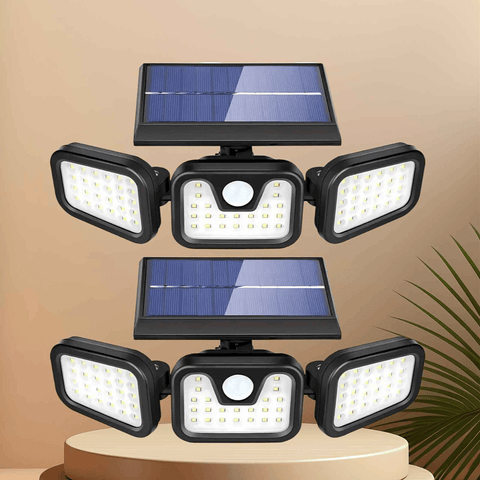 Darrahopens Home & Garden > Lighting > Outdoor Lights 74 LED solar sensor lights with motion sensor, 3 brightness modes, outdoor wall lights, suitable for front door, courtyard, garage, terrace