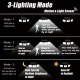 Darrahopens Home & Garden > Lighting > Outdoor Lights 74 LED solar sensor lights with motion sensor, 3 brightness modes, outdoor wall lights, suitable for front door, courtyard, garage, terrace