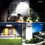 Darrahopens Home & Garden > Lighting > Outdoor Lights 74 LED solar sensor lights with motion sensor, 3 brightness modes, outdoor wall lights, suitable for front door, courtyard, garage, terrace