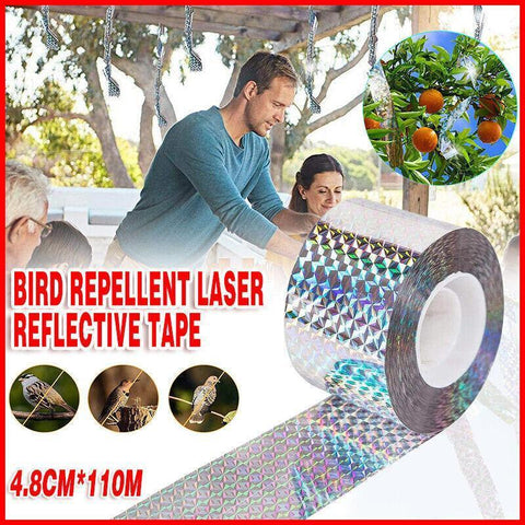 Darrahopens Home & Garden > Lighting > Outdoor Lights Bird Repellent Laser Reflective Tape Garden Birds Deterrent Double-Side Tapes