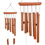 Darrahopens Home & Garden > Lighting > Outdoor Lights Home Bell Bamboo Hanging Decoration Wind Chime for Outdoor Garden Patio Decor