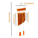 Darrahopens Home & Garden > Lighting > Outdoor Lights Home Bell Bamboo Hanging Decoration Wind Chime for Outdoor Garden Patio Decor