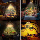 Darrahopens Home & Garden > Lighting > Outdoor Lights Patio Umbrella Light Warm White, 3 Brightness Modes, 28 LED Lights At 200 Lumens, 4 Aa Batteries Operated, For Patio
