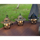 Darrahopens Home & Garden > Lighting > Outdoor Lights Retro LED Camping Lantern with Multiple Light Modes - USB Rechargeable, Hanging Design(black)