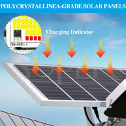Darrahopens Home & Garden > Lighting > Outdoor Lights Solar LED Street Light Black Waterproof Outdoor Flood Lamp with Remote Control In Australia - Darrahopens