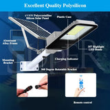 Darrahopens Home & Garden > Lighting > Outdoor Lights Solar LED Street Light Black Waterproof Outdoor Flood Lamp with Remote Control In Australia - Darrahopens