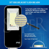 Darrahopens Home & Garden > Lighting > Outdoor Lights Solar LED Street Light Black Waterproof Outdoor Flood Lamp with Remote Control In Australia - Darrahopens