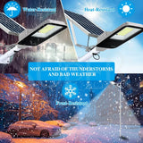Darrahopens Home & Garden > Lighting > Outdoor Lights Solar LED Street Light Black Waterproof Outdoor Flood Lamp with Remote Control In Australia - Darrahopens