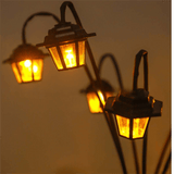 Darrahopens Home & Garden > Lighting > Outdoor Lights Solar Retro Hexagonal Palace Ground Plug Light with 6 LED Warm Glow - In/Outdoor Garden Pathway Landscape and Lawn Lamp
