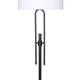 Darrahopens Home & Garden > Lighting Sarantino Height-Adjustable Metal Floor Lamp Matte Black