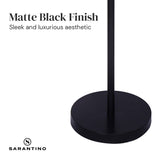 Darrahopens Home & Garden > Lighting Sarantino Height-Adjustable Metal Floor Lamp Matte Black