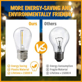 Darrahopens Home & Garden > Lighting Solar Power 15 LED 18.2M Festoon String Lights Wedding Party WaterProof