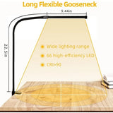 Darrahopens Home & Garden > Lighting > Table Lamps 1 pc. Desk Lamps for Home Office, Clamp Lamp Dimmable Gooseneck Lamp Touch Control, Adjustable Desk Lamp for Workbench Tabletop (Black)
