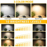 Darrahopens Home & Garden > Lighting > Table Lamps 1 pc. Desk Lamps for Home Office, Clamp Lamp Dimmable Gooseneck Lamp Touch Control, Adjustable Desk Lamp for Workbench Tabletop (Black)