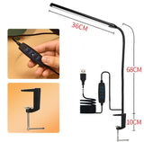 Darrahopens Home & Garden > Lighting > Table Lamps 1 pc. Desk Lamps for Home Office, Clamp Lamp Dimmable Gooseneck Lamp Touch Control, Adjustable Desk Lamp for Workbench Tabletop (Black)