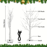 Darrahopens Home & Garden > Lighting > Table Lamps 24 LEDS Birch Tree Lamp with Bendable Branches Style - Warm White Romantic Decorative Night Light Decor