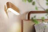 Darrahopens Home & Garden > Lighting > Table Lamps Battery Operated Wall Sconce Wooden Night Light Rotatable Cordless Wall Lamp