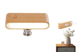 Darrahopens Home & Garden > Lighting > Table Lamps Battery Operated Wall Sconce Wooden Night Light Rotatable Cordless Wall Lamp