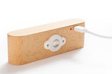 Darrahopens Home & Garden > Lighting > Table Lamps Battery Operated Wall Sconce Wooden Night Light Rotatable Cordless Wall Lamp