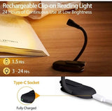 Darrahopens Home & Garden > Lighting > Table Lamps Book Lamp - Rechargeable Reading Lamp with Clip - Adjustable Brightness