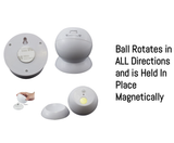 Darrahopens Home & Garden > Lighting > Table Lamps Brillar Motion Activated Swivel Ball Light - White