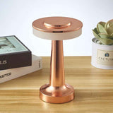 Darrahopens Home & Garden > Lighting > Table Lamps Bronze Rechargeable UFO Table Lamp Touch Control LED Bedside Night Light, Cordless Mushroom Desk Lamp for Bedroom Living Room Restaurant Bar Camping