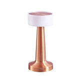 Darrahopens Home & Garden > Lighting > Table Lamps Copper Rechargeable Acrylic Shade UFO Table Lamp Touch Control LED Bedside Night Light, Cordless Ambient Desk Lamp for Bedroom Living Room Camping