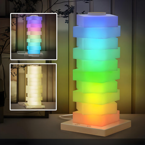 Darrahopens Home & Garden > Lighting > Table Lamps Customizable RGB Cube Lamp: USB-Powered LED Tower Light for Australian Gamerooms, Bedrooms & Room Decor