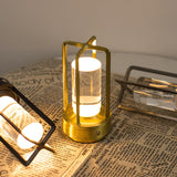Darrahopens Home & Garden > Lighting > Table Lamps Gold Rechargeable Table Lamp - Touch Dimming 3-Color LED Light for Bedroom and Office