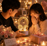 Darrahopens Home & Garden > Lighting > Table Lamps Headphone version Creative Acrylic LED Night Light - Warm White Ambient Table Lamp, Decorative Desktop Mood Light, Cartoon and Creative Display Design, Compact Gift for Bedroom Living Room Office