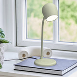 Darrahopens Home & Garden > Lighting > Table Lamps Kreafunk Ellie Lamp W/ Qi Charger And Bluetooth Speaker - Dusty Olive