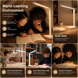 Darrahopens Home & Garden > Lighting > Table Lamps Led Desk Lamp, Eye-caring Touch Control Table Lamp With 3 Color Modes, Dimmable Reading Lamp With USB Charging Port,25.5*28.5*9cm In Australia - Darrahopens