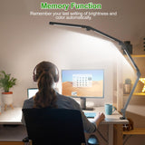 Darrahopens Home & Garden > Lighting > Table Lamps LED Desk Lamp,Foldable Table Lamp for Computer and Desktop,Flexible Clamp on Desk Lamps,Black Portable Desk Lamp for Home Office Reading,Working,Computer Desk,Study Lamp for Kids
