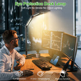 Darrahopens Home & Garden > Lighting > Table Lamps LED Desk Lamp,Foldable Table Lamp for Computer and Desktop,Flexible Clamp on Desk Lamps,Black Portable Desk Lamp for Home Office Reading,Working,Computer Desk,Study Lamp for Kids