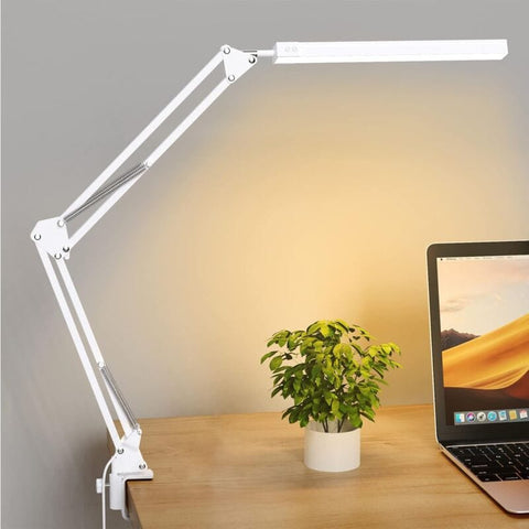 Darrahopens Home & Garden > Lighting > Table Lamps LED Desk Lamp - Powerful LED Desk Lamp With Clip - Eye Protection LED Desk Lamp - 3 Lighting Modes X 10 Brightness