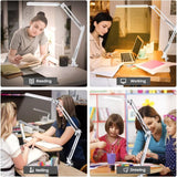 Darrahopens Home & Garden > Lighting > Table Lamps LED Desk Lamp - Powerful LED Desk Lamp With Clip - Eye Protection LED Desk Lamp - 3 Lighting Modes X 10 Brightness