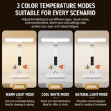 Darrahopens Home & Garden > Lighting > Table Lamps LED Desk Lamp with Digital Clock Temperature Display Pen Holder and Phone Stand Foldable Eye Caring Study Reading Light for Students Home Office