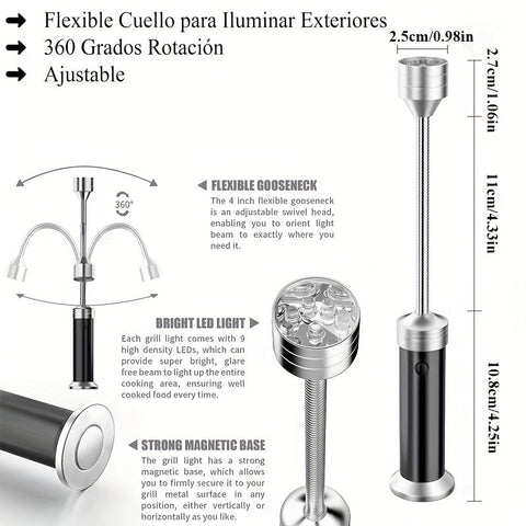 Darrahopens Home & Garden > Lighting > Table Lamps LED Grill Lights Magnetic Base BBQ Lamp