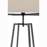 Darrahopens Home & Garden > Lighting > Table Lamps Modern Dimmable Floor Lamp + Table Desk Lamp w/ Linen Shade Scandi - Matte Black