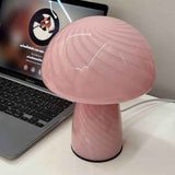 Darrahopens Home & Garden > Lighting > Table Lamps Modern Mushroom Glass Table Lamp Pink