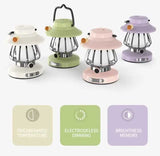 Darrahopens Home & Garden > Lighting > Table Lamps Purple Retro Snail Night Light - Portable Rechargeable Camping Lantern with Hook, 3-Color Dimming