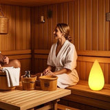 Darrahopens Home & Garden > Lighting > Table Lamps Rechargeable LED Sauna Lamp Wireless Dimmable with Remote Control 16 RGB Colors IP54 Waterproof White Outdoor Table Lamp for Bedside-TL